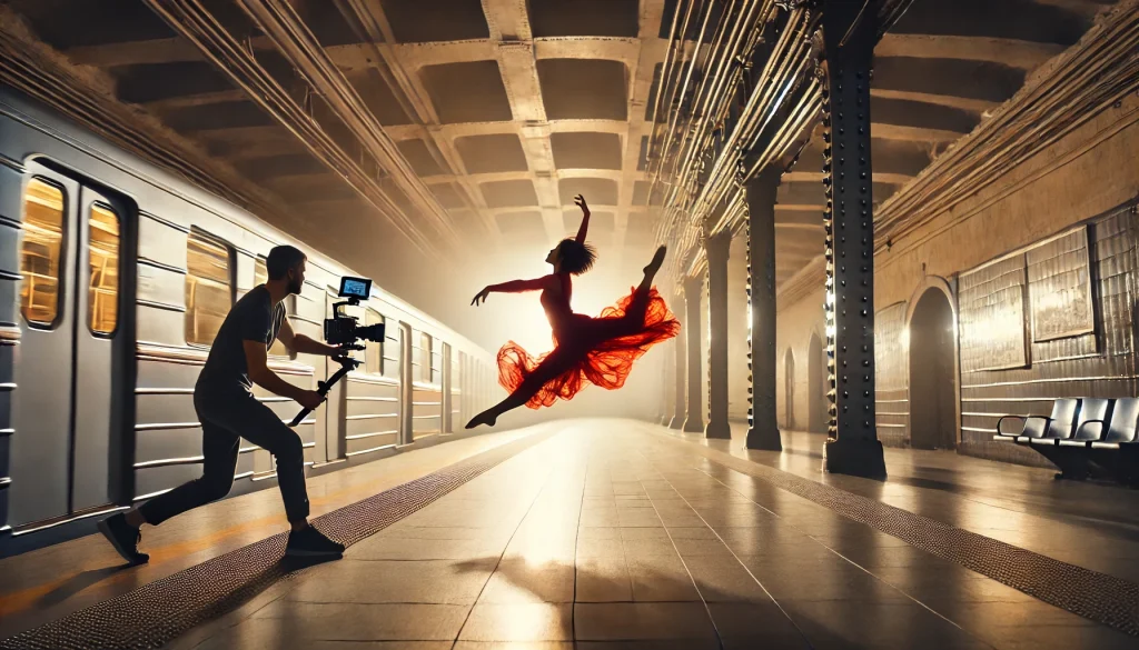 Ripresa con Gimbal durante una scena in movimento